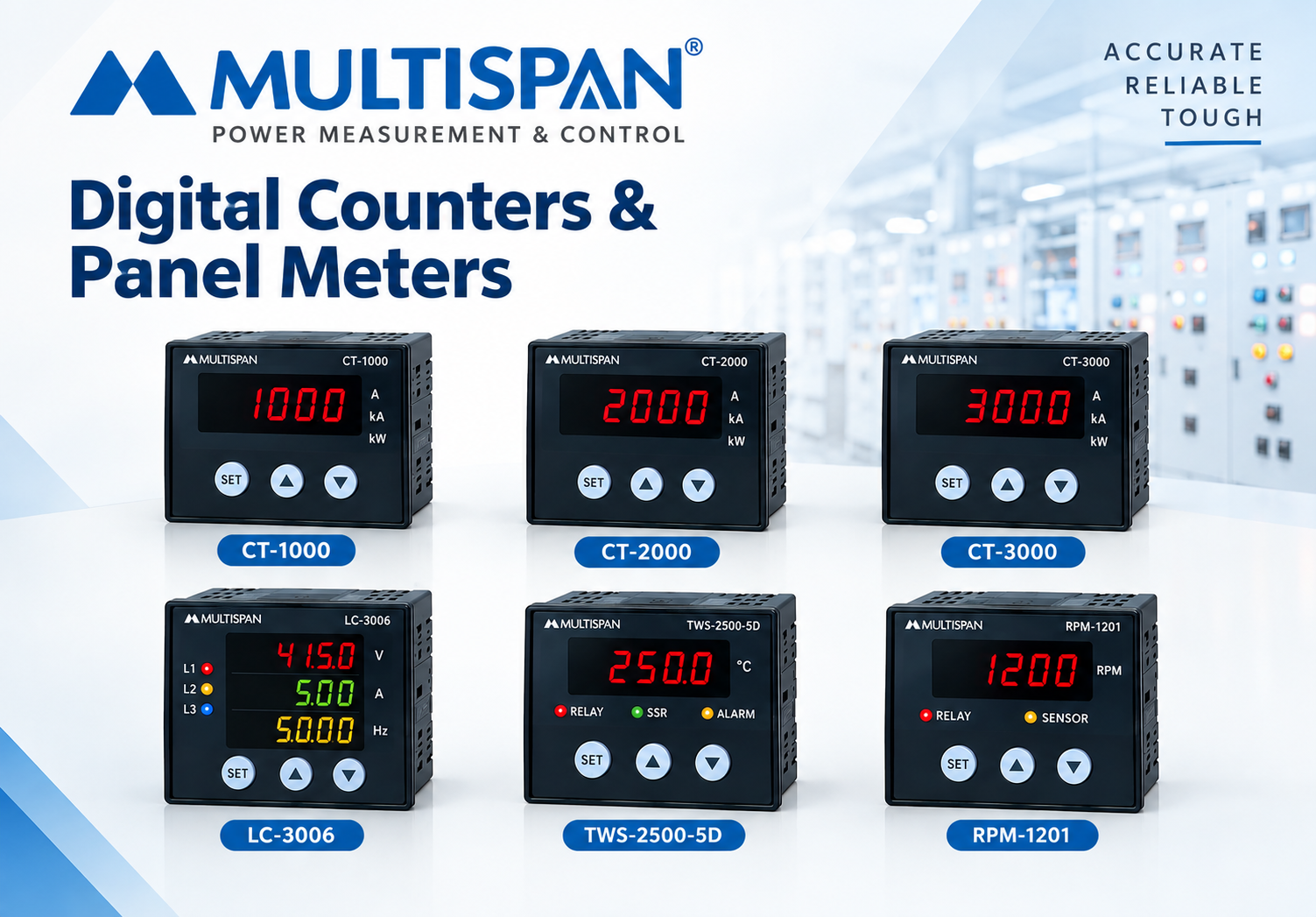Multispan Temperature Controller & Indicators